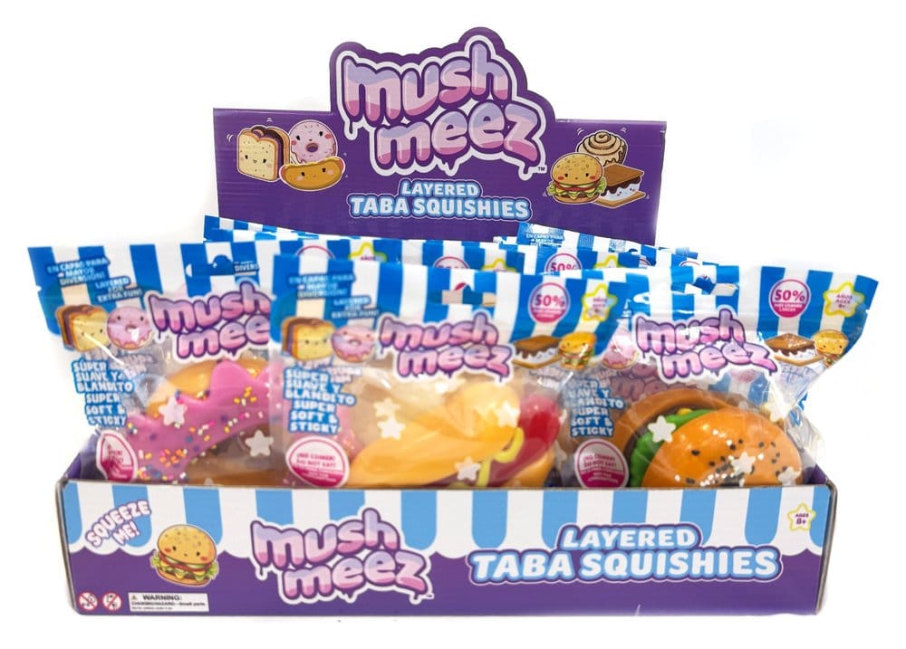 Mushmeez Figuras Antiestrés Core Taba 18 cm Expositor (24)