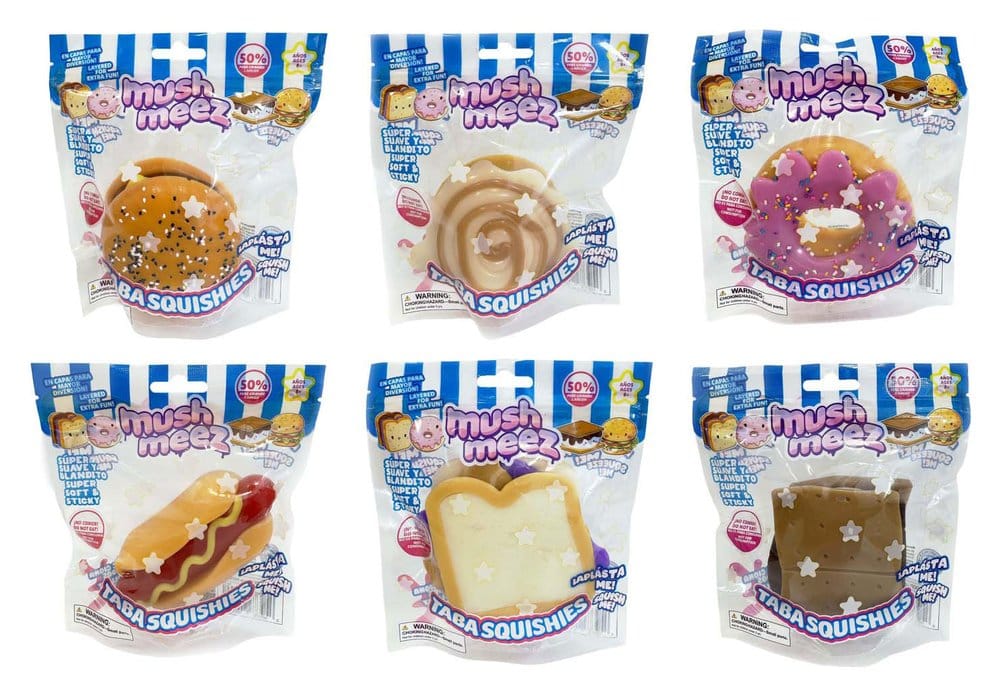 Mushmeez Figuras Antiestrés Core Taba 18 cm Expositor (24)