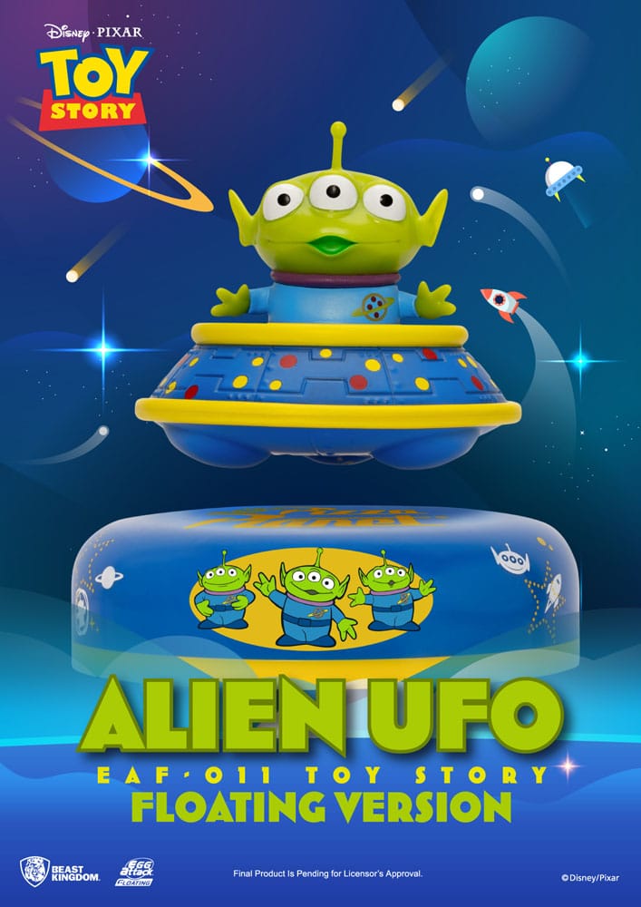 Toy Story Estatua Egg Attack Alien UFO Floating Ver. 6 cm