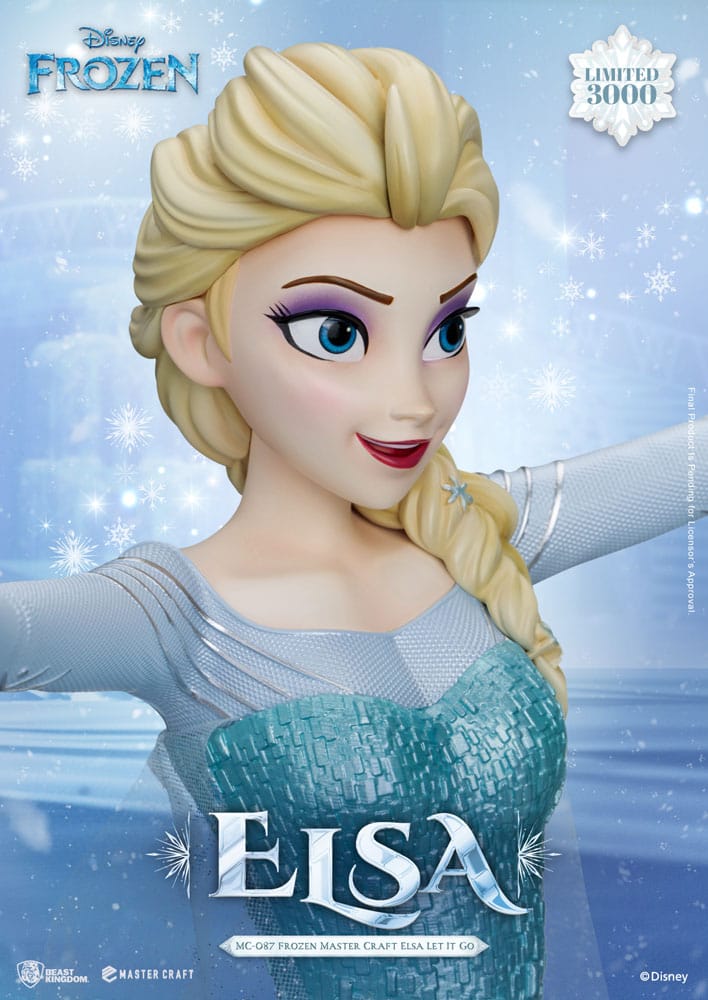 FROZEN ELSA LET IT GO MASTERCRAFT Estatua