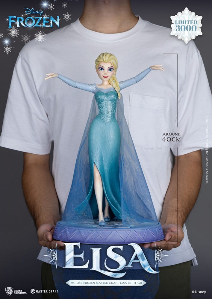 FROZEN ELSA LET IT GO MASTERCRAFT Estatua