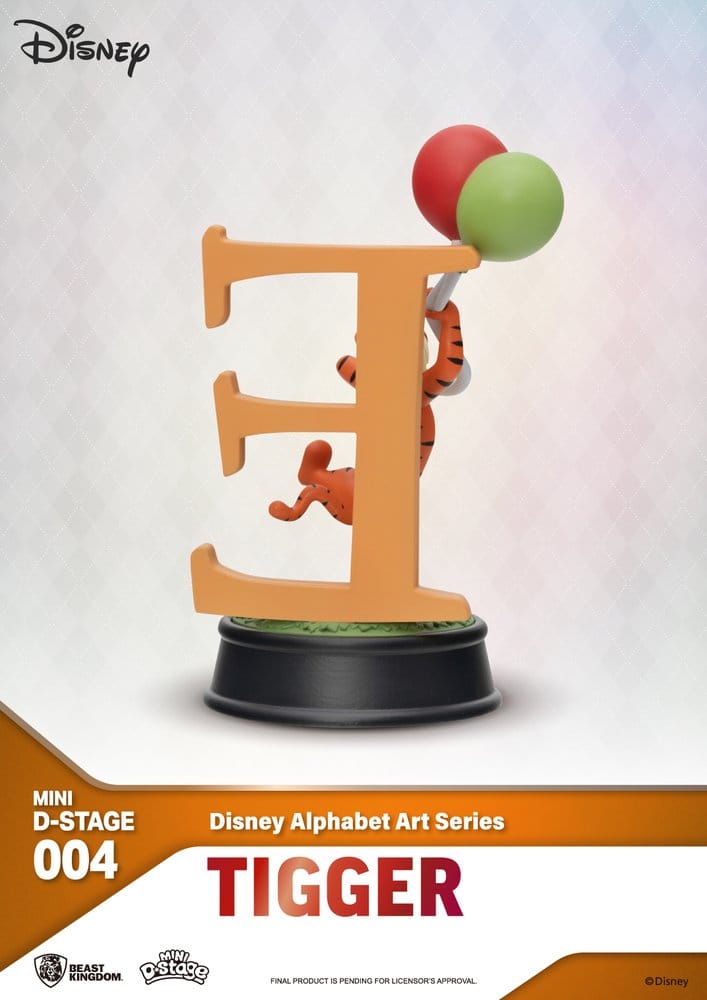 Disney Pack de 6 Estatuas Mini Diorama Stage Alphabet Art 10 cm
