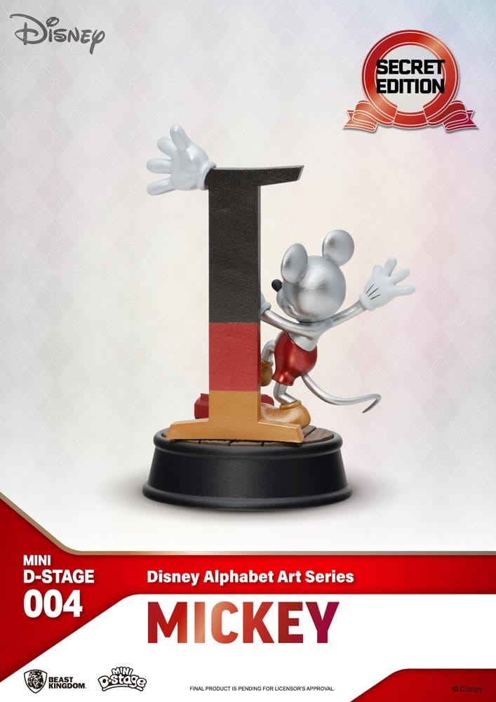 Disney Pack de 6 Estatuas Mini Diorama Stage Alphabet Art 10 cm