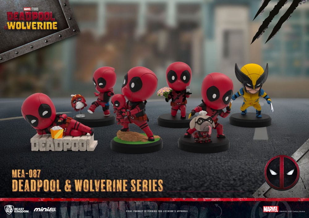 Deadpool 3 Pack de 6 Figuras Deadpool & Wolverine Series Mini Egg Attack Set 8 cm Frikytopia