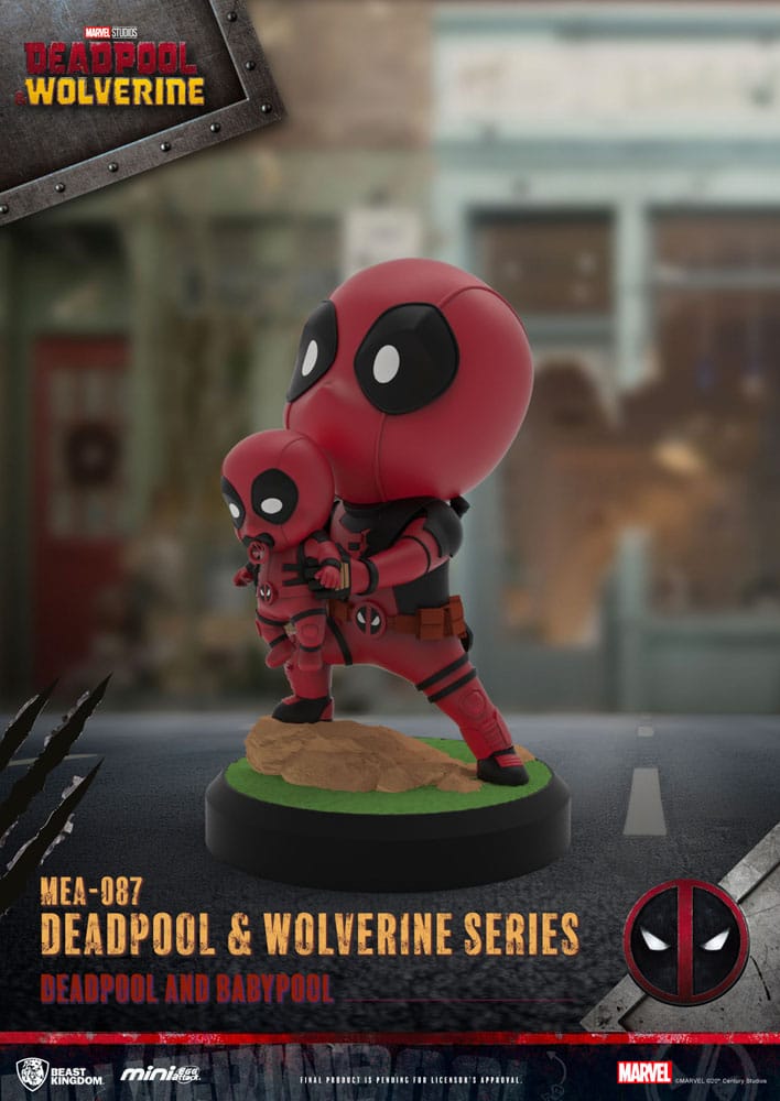 Deadpool 3 Pack de 6 Figuras Deadpool & Wolverine Series Mini Egg Attack Set 8 cm