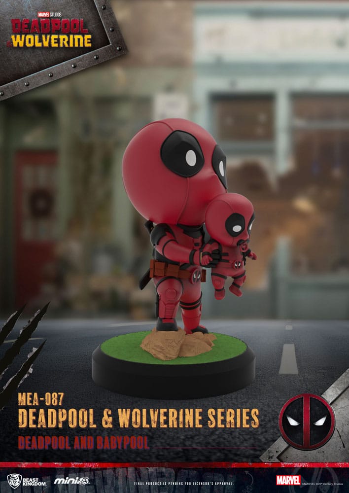 Deadpool 3 Pack de 6 Figuras Deadpool & Wolverine Series Mini Egg Attack Set 8 cm