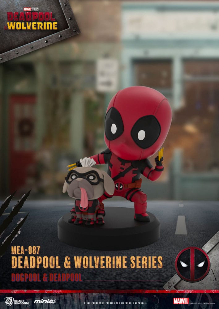 Deadpool 3 Pack de 6 Figuras Deadpool & Wolverine Series Mini Egg Attack Set 8 cm