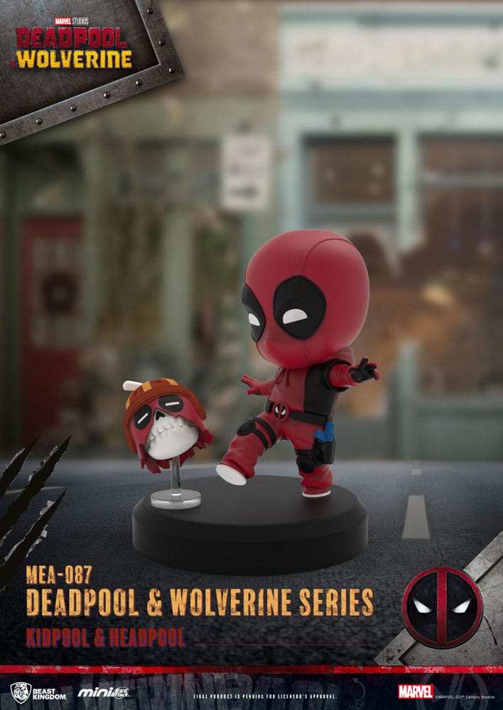 Deadpool 3 Pack de 6 Figuras Deadpool & Wolverine Series Mini Egg Attack Set 8 cm