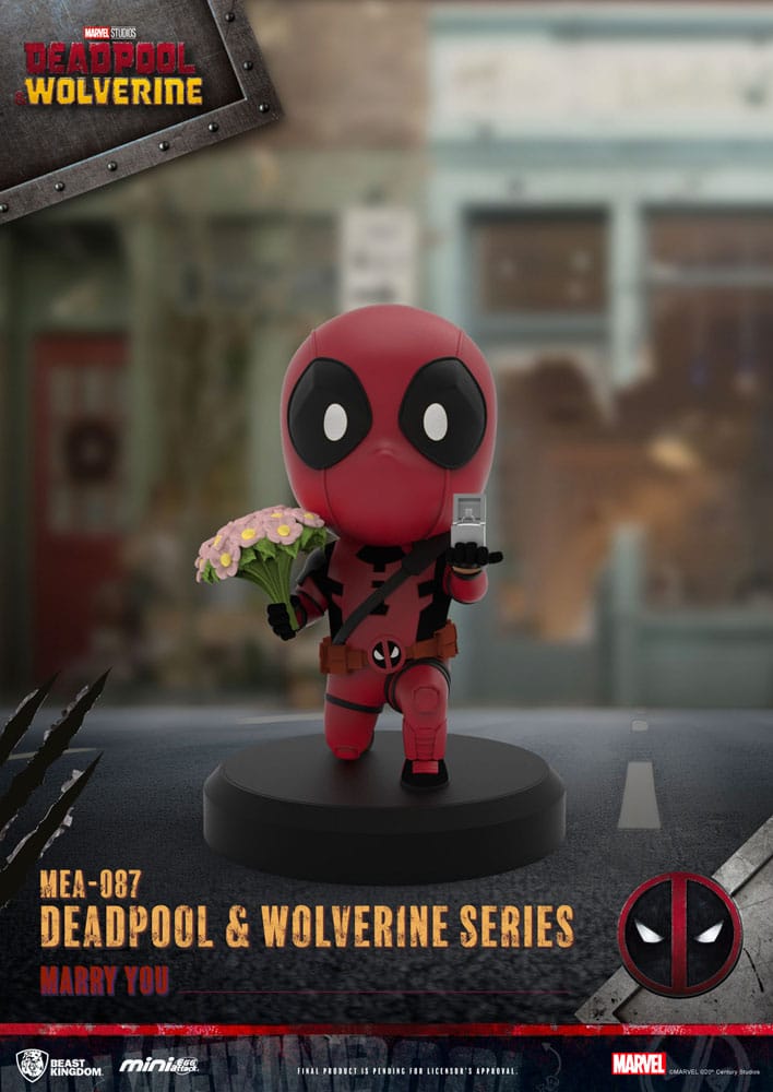 Deadpool 3 Pack de 6 Figuras Deadpool & Wolverine Series Mini Egg Attack Set 8 cm