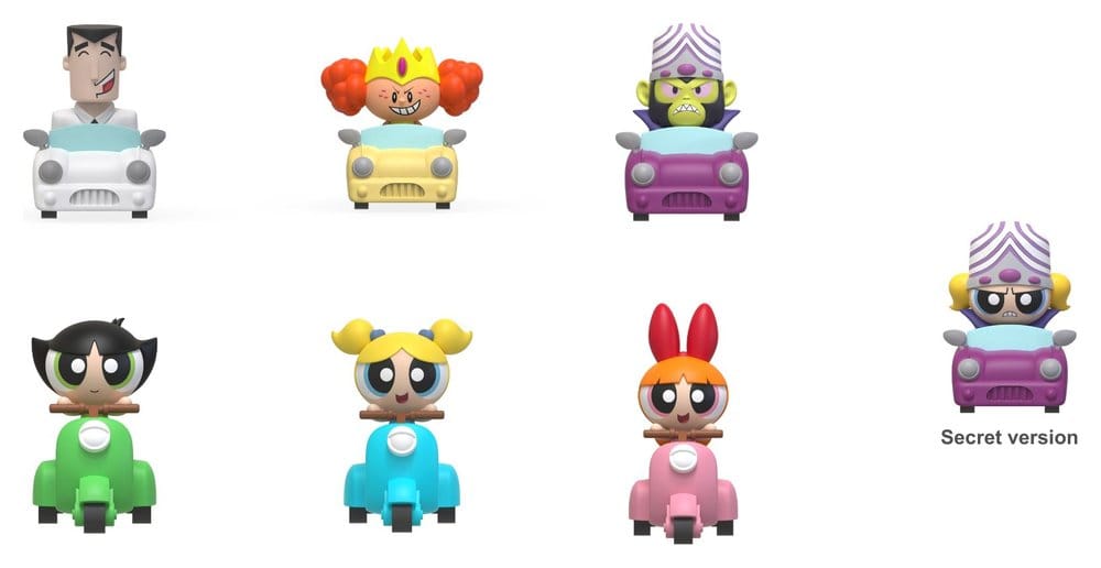 The Powerpuff Girls Pull Back Car Blind Box Blind Box 5 cm Sortiment (6) Frikytopia