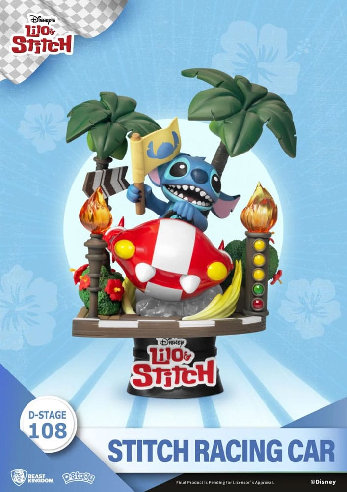 Disney: Lilo & Stitch - Stitch Racing Car PVC Diorama Frikytopia
