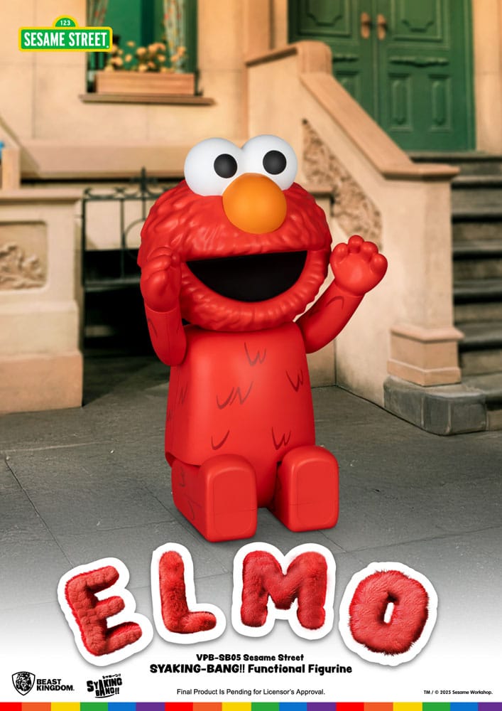 Sesame Street Syaking Bang Hucha de vinilo Elmo 47 cm