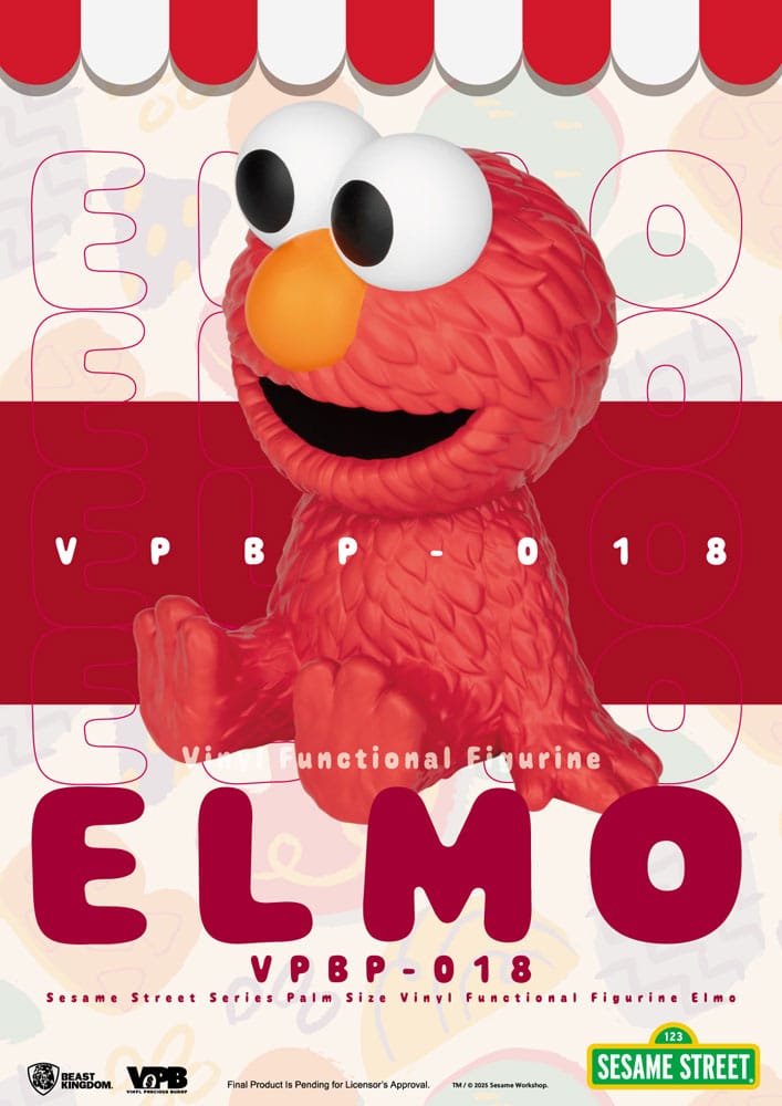 Sesame Street Vinyl huchas Elmo 12 cm Frikytopia