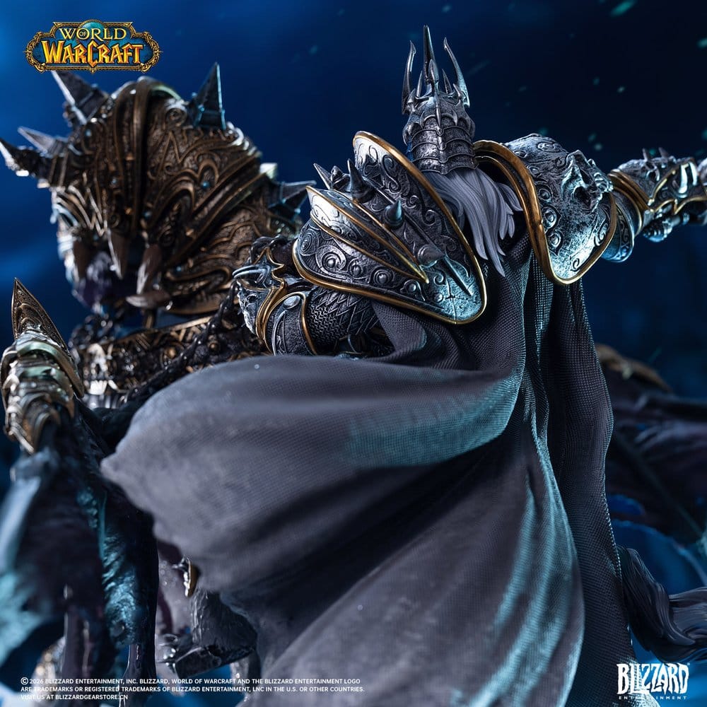 Warcraft Estatua The Lich King & Invincible 36 cm