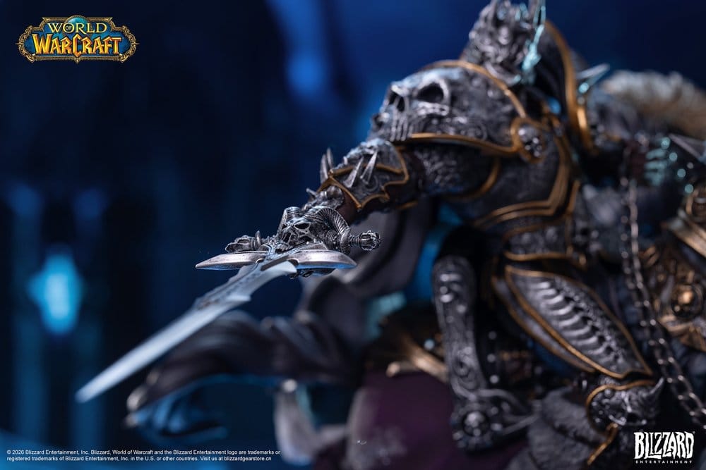 Warcraft Estatua The Lich King & Invincible 36 cm