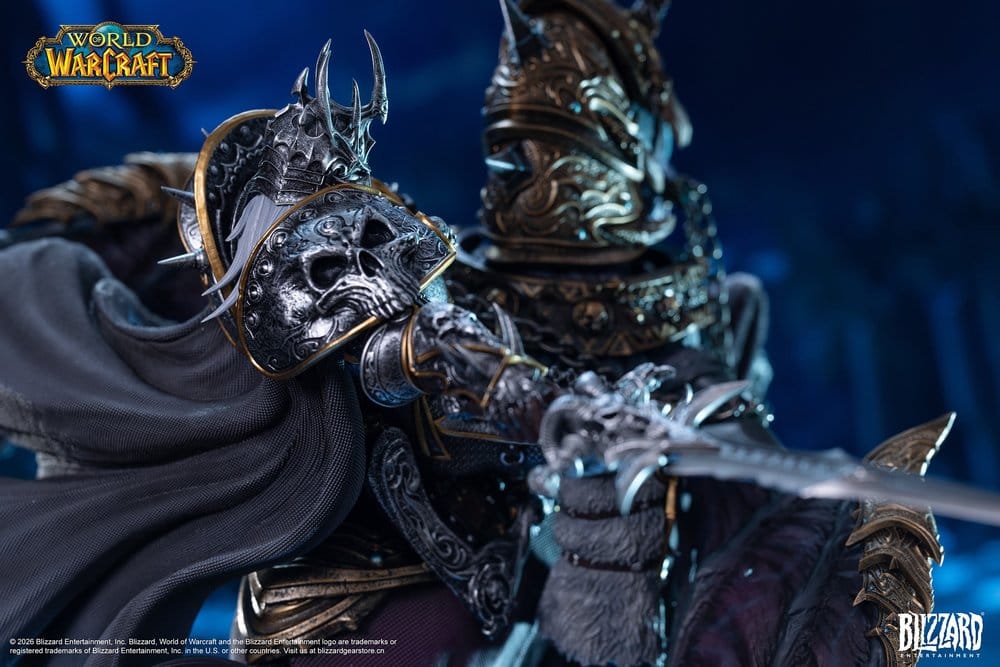 Warcraft Estatua The Lich King & Invincible 36 cm