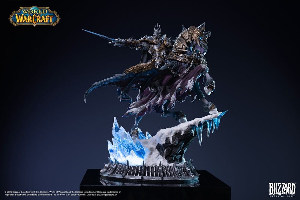 Warcraft Estatua The Lich King & Invincible 36 cm