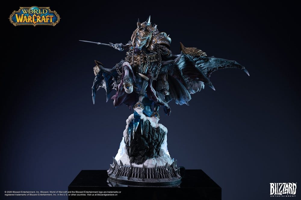 Warcraft Estatua The Lich King & Invincible 36 cm