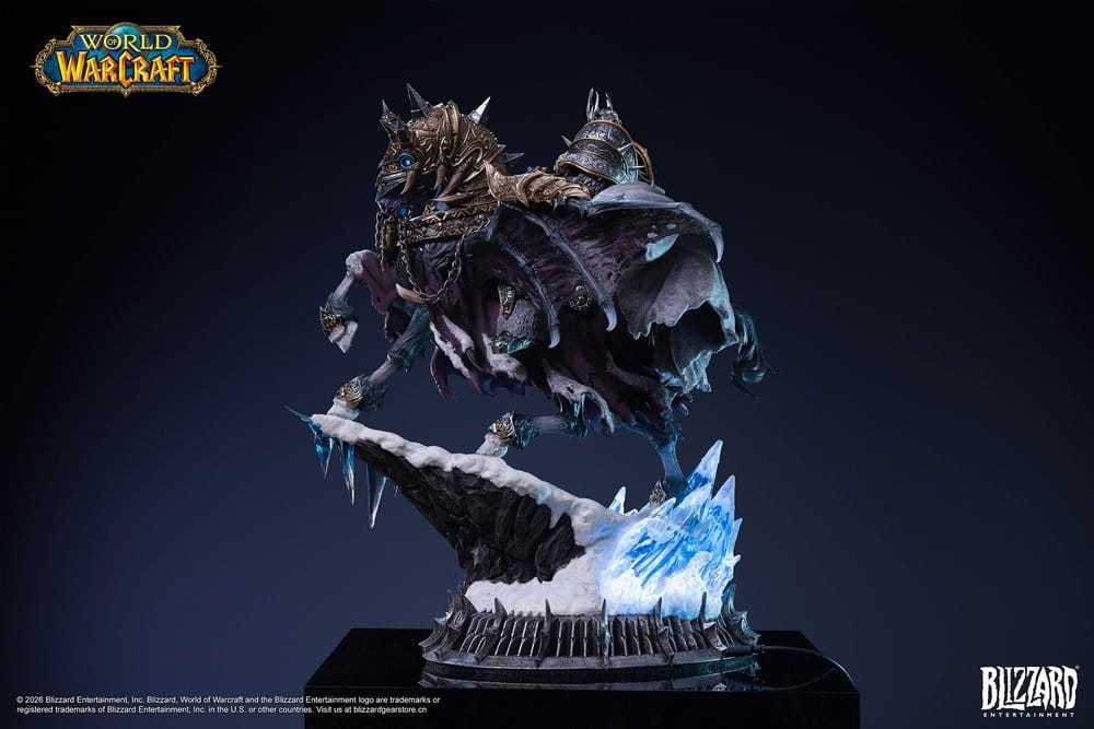 Warcraft Estatua The Lich King & Invincible 36 cm