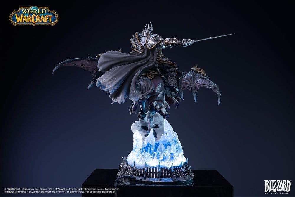 Warcraft Estatua The Lich King & Invincible 36 cm