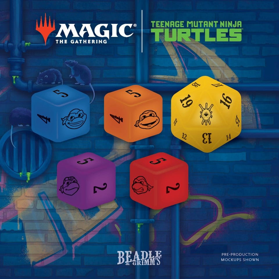 Magic the Gathering Dice and Token Pack Las Tortugas Ninja *Inglés*