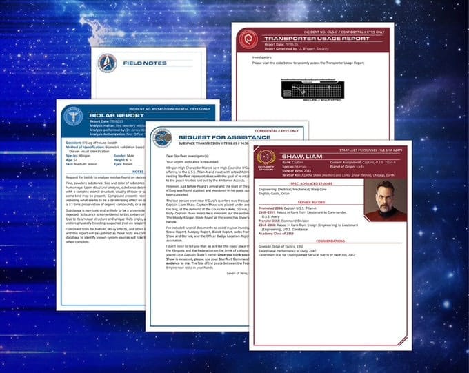 Star Trek Picard Murder Mystery Game Murder on the Titan-A  *Edición Inglés*