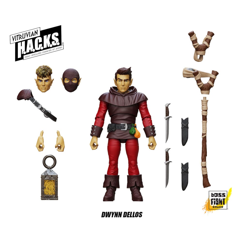 Vitruvian H.A.C.K.S. Figura Halfling Scout Dwynn Dellos