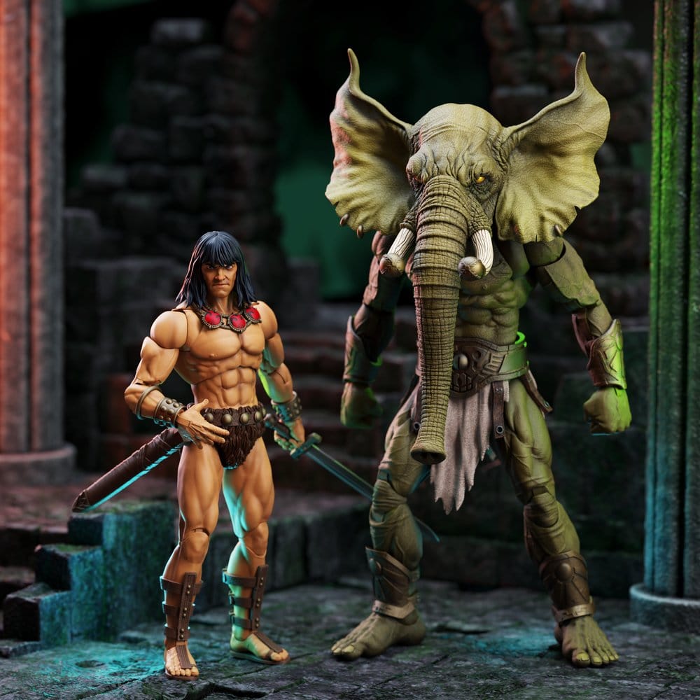 Conan el Bárbaro Epic H.A.C.K.S. Figuras The Tower of the Elephant Set: Young Conan and Yag Kosha