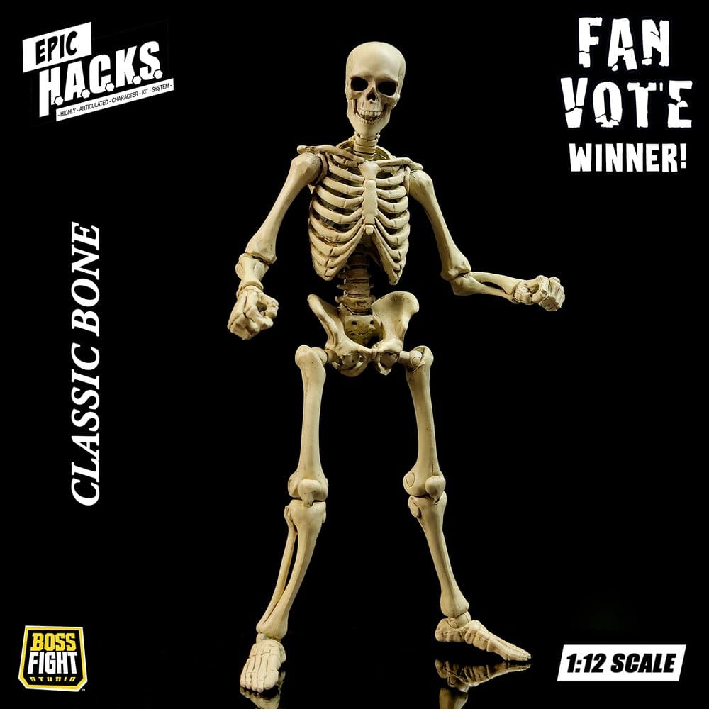 Epic H.A.C.K.S. Figura 1/12 Skeleton Blank Classic Bone