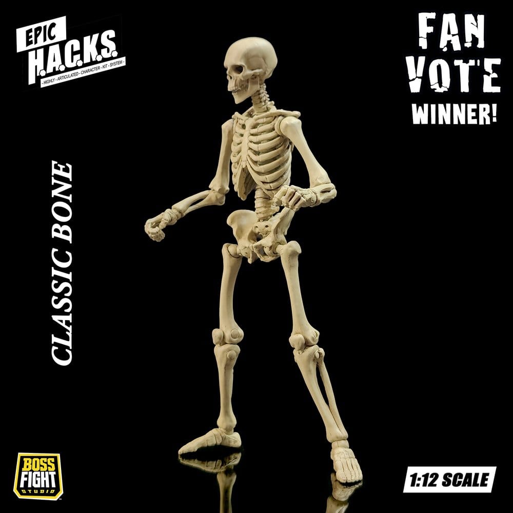 Epic H.A.C.K.S. Figura 1/12 Skeleton Blank Classic Bone