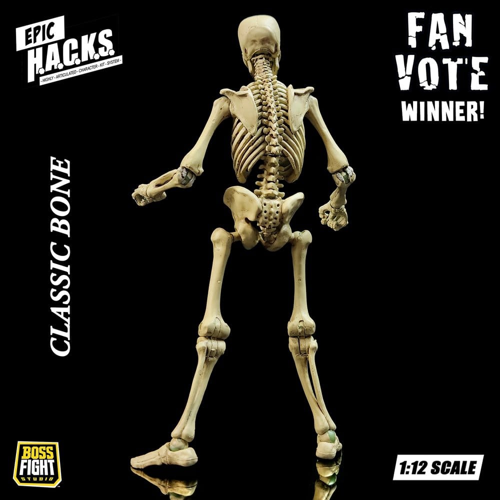 Epic H.A.C.K.S. Figura 1/12 Skeleton Blank Classic Bone