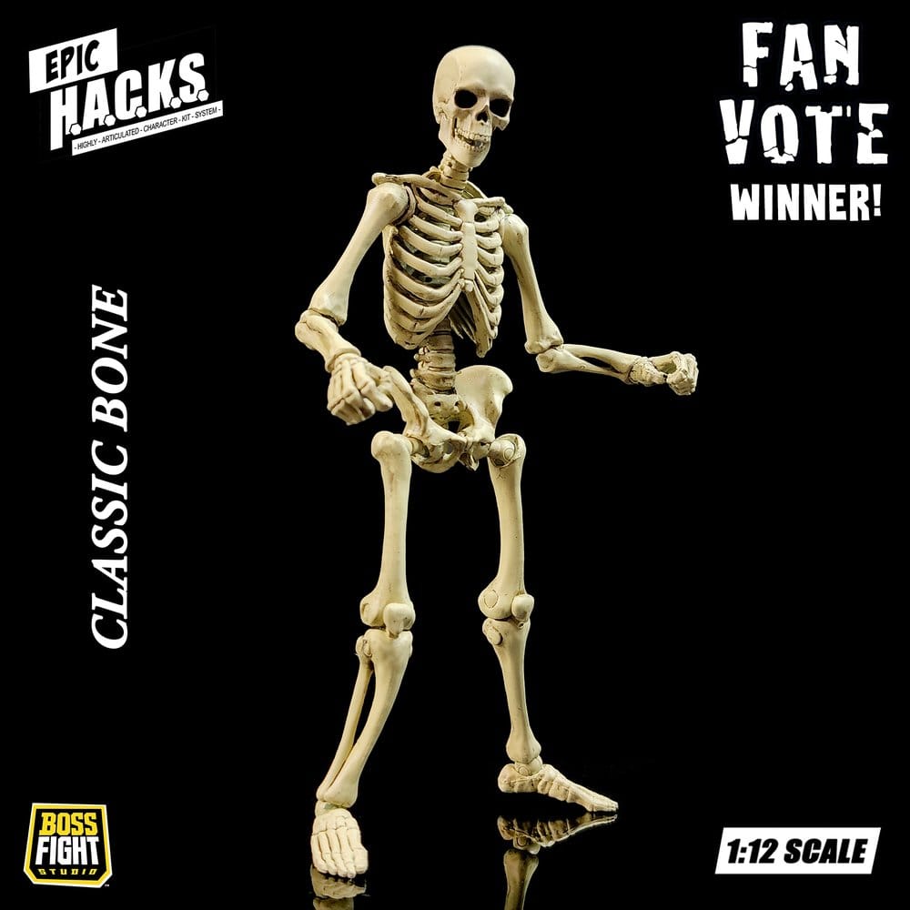 Epic H.A.C.K.S. Figura 1/12 Skeleton Blank Classic Bone