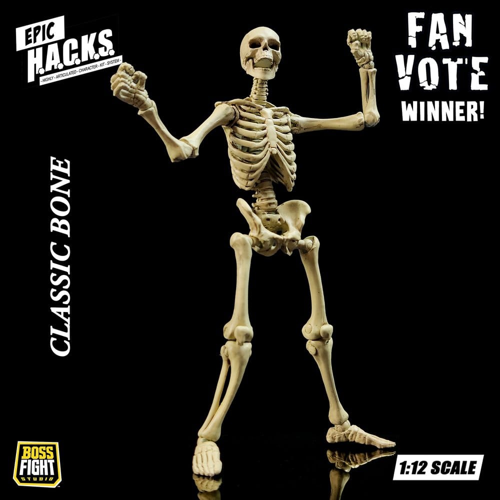 Epic H.A.C.K.S. Figura 1/12 Skeleton Blank Classic Bone