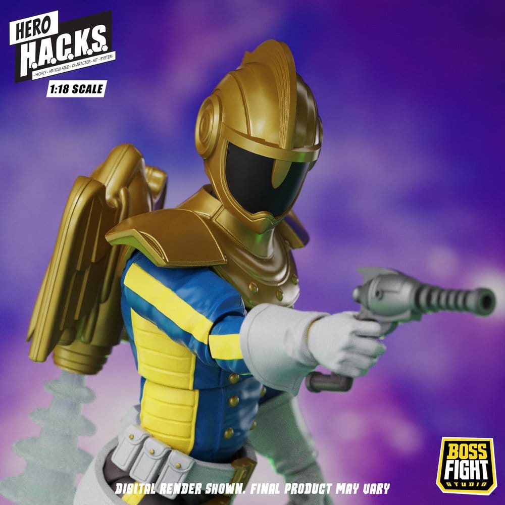 Hero H.A.C.K.S. Core Figura 1/18 Heroes and Villains Wave 1 Jett Steelblade: Stellar Knight of Accord