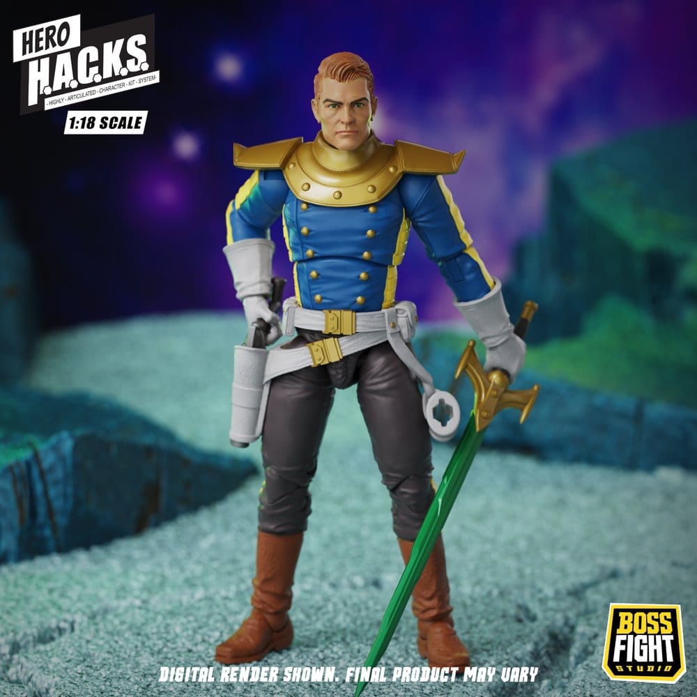 Hero H.A.C.K.S. Core Figura 1/18 Heroes and Villains Wave 1 Jett Steelblade: Stellar Knight of Accord