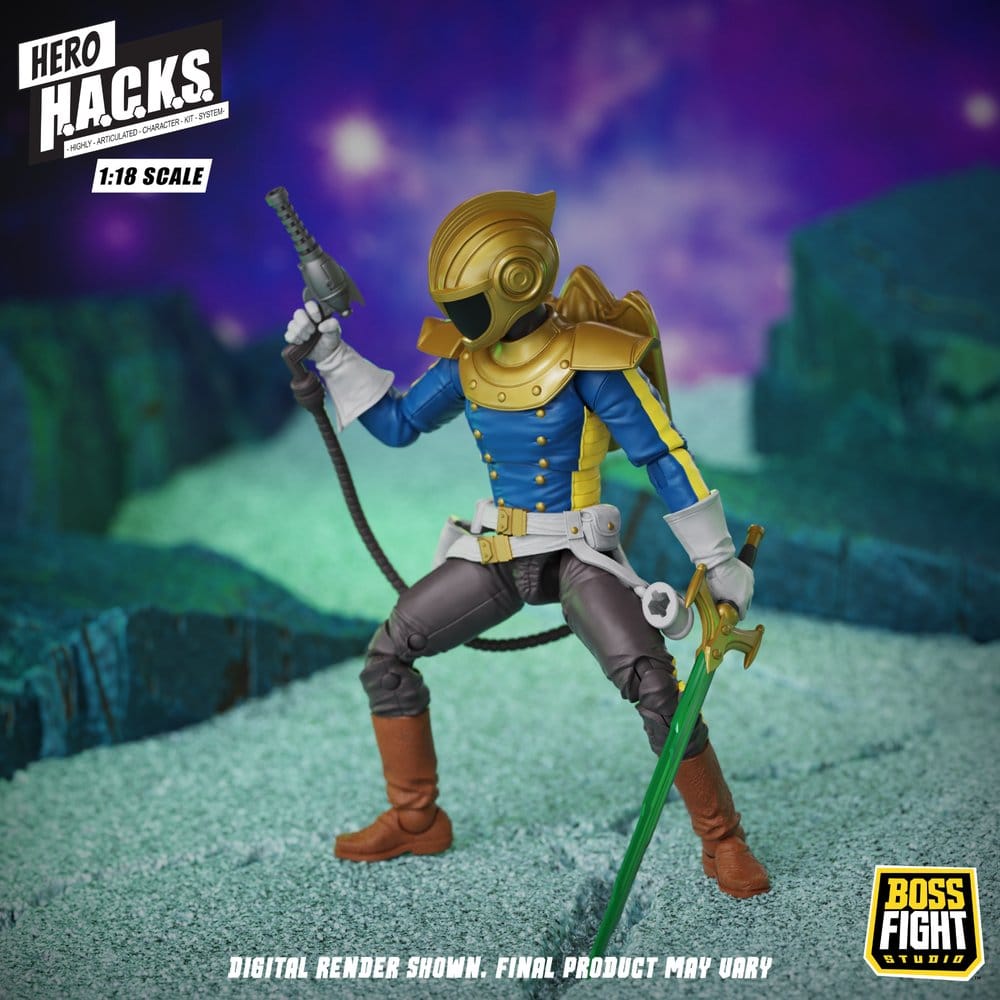 Hero H.A.C.K.S. Core Figura 1/18 Heroes and Villains Wave 1 Jett Steelblade: Stellar Knight of Accord