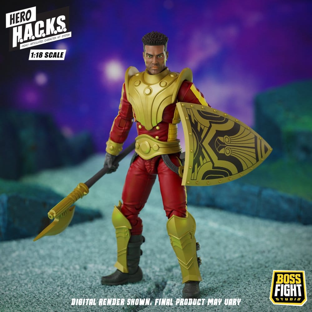 Hero H.A.C.K.S. Core Figura 1/18 Heroes and Villains Wave 1 Stellar Guard: Cosmic Defender of Accord