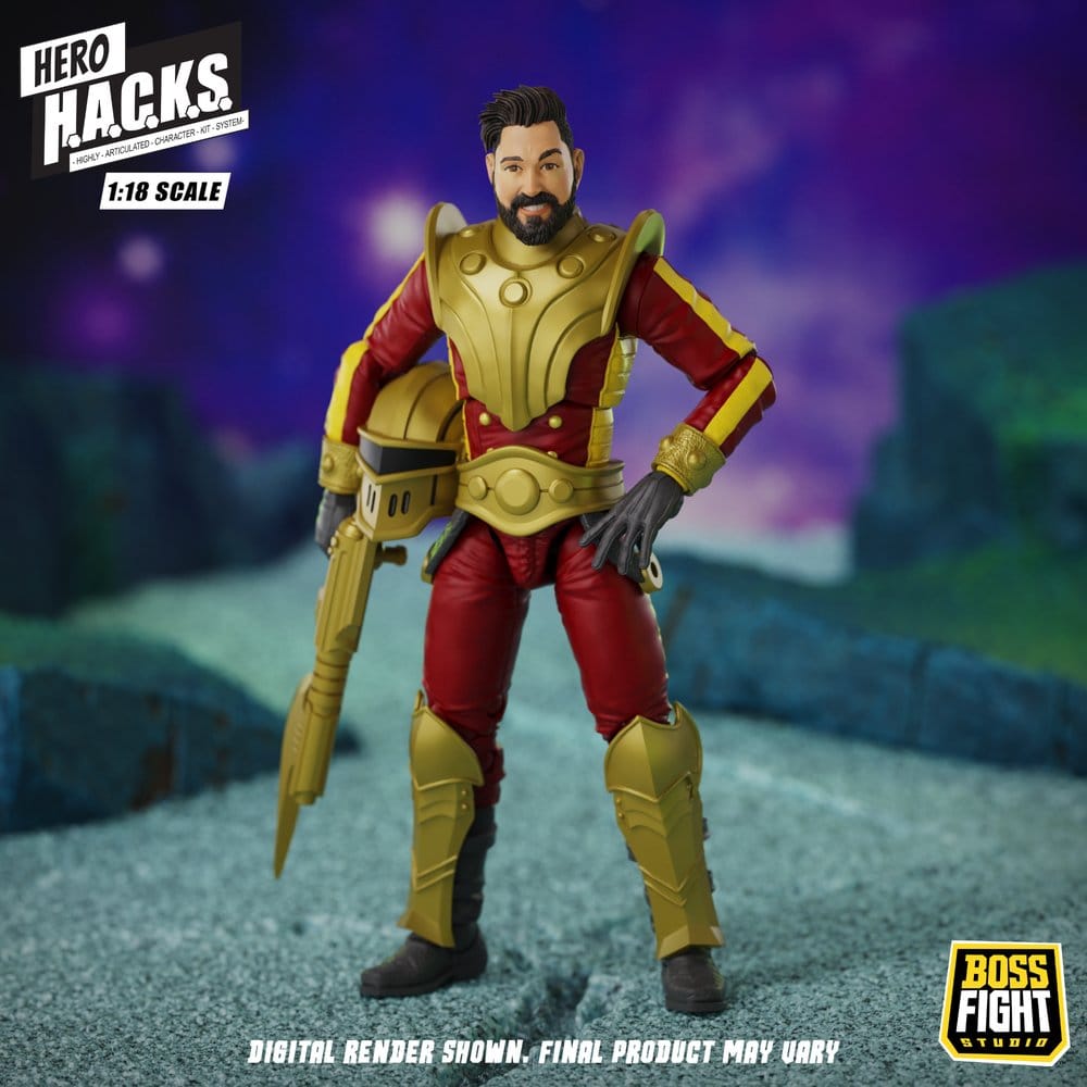 Hero H.A.C.K.S. Core Figura 1/18 Heroes and Villains Wave 1 Stellar Guard: Cosmic Defender of Accord