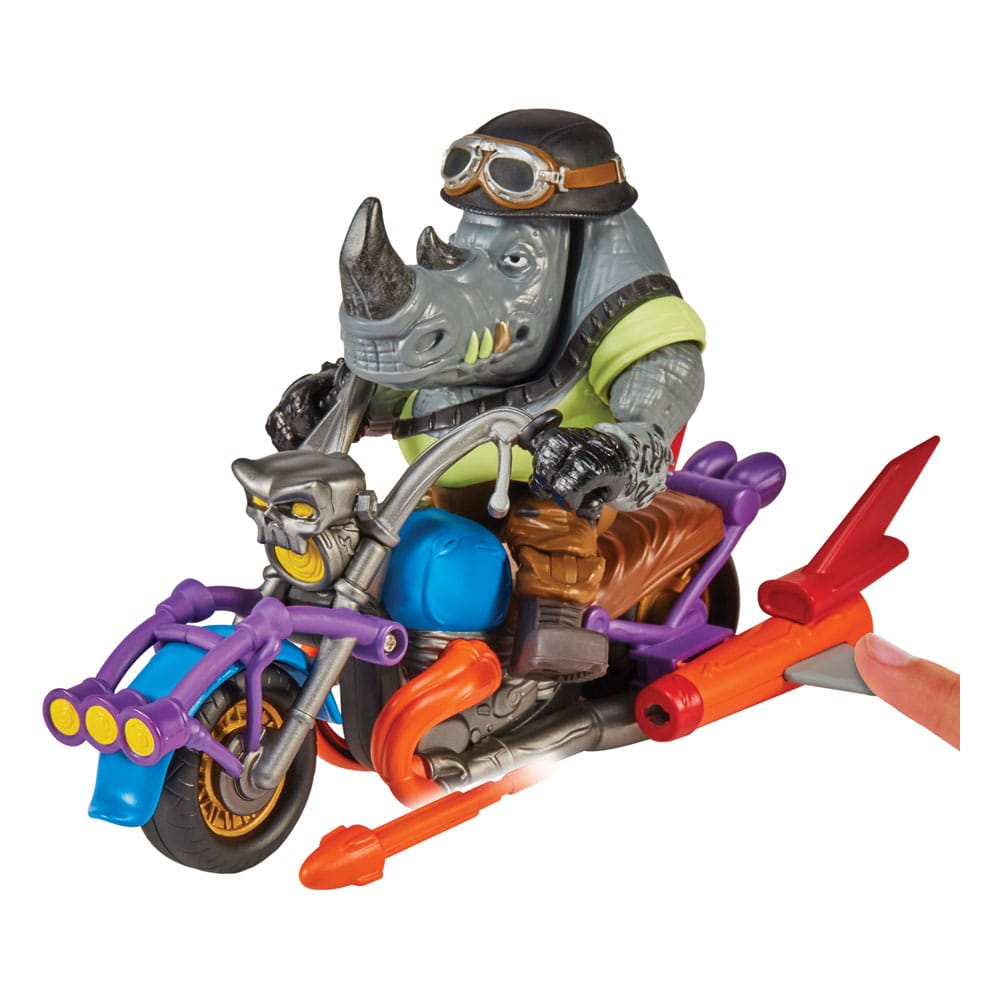 Tortugas Ninja Figura Rocksteady y Chopper 12 cm Frikytopia