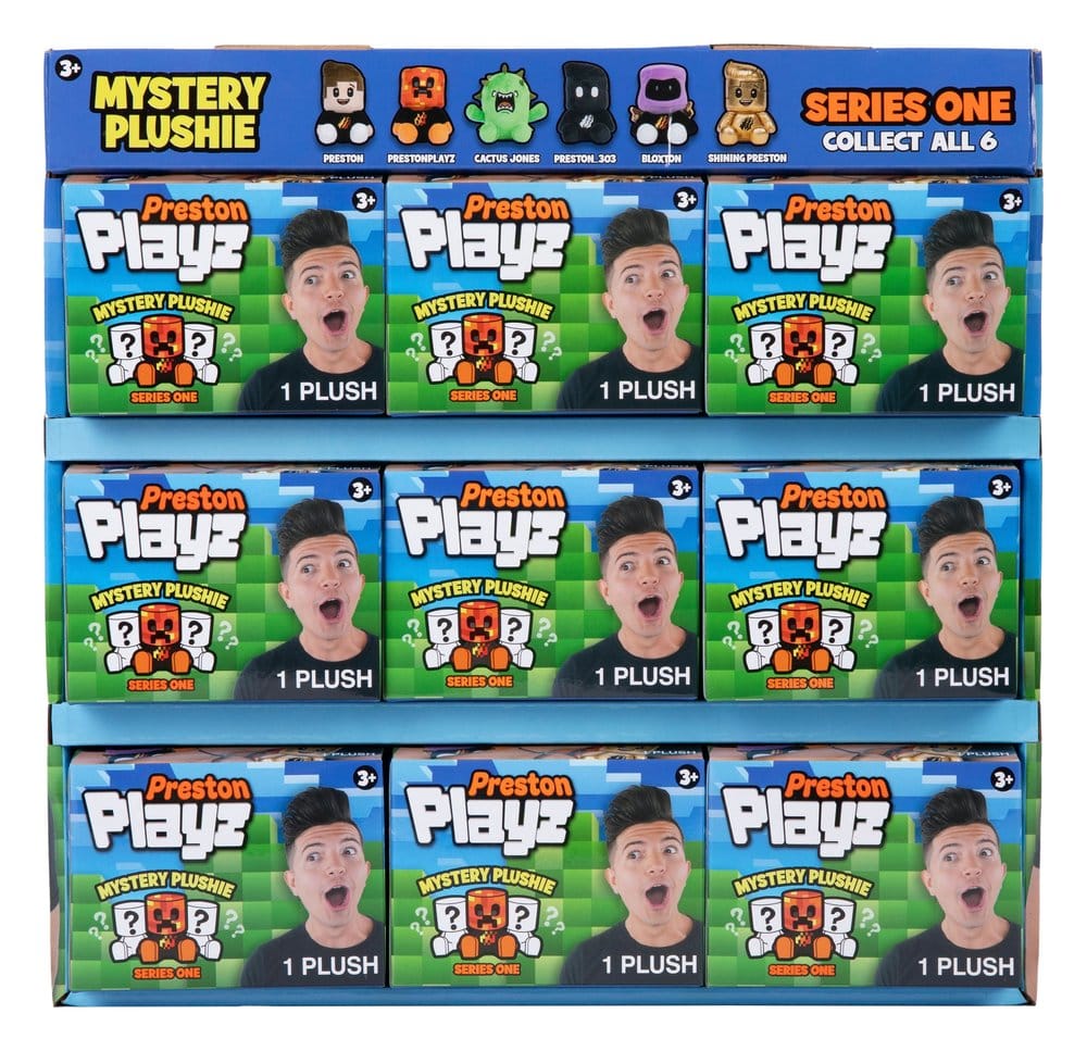 Preston Playz Mini Peluche Series 1 Blind Box Display (9) Frikytopia