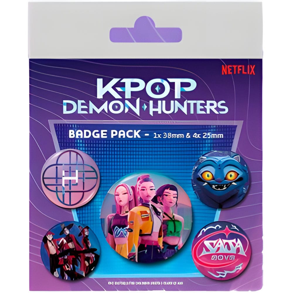 KPop Demon Hunters Pack 5 Chapas Frikytopia
