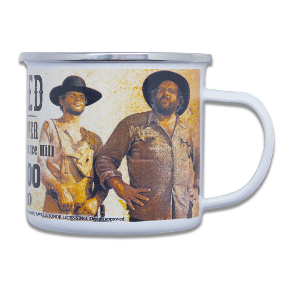 Bud Spencer & Terence Hill Taza Enamel Wanted Frikytopia