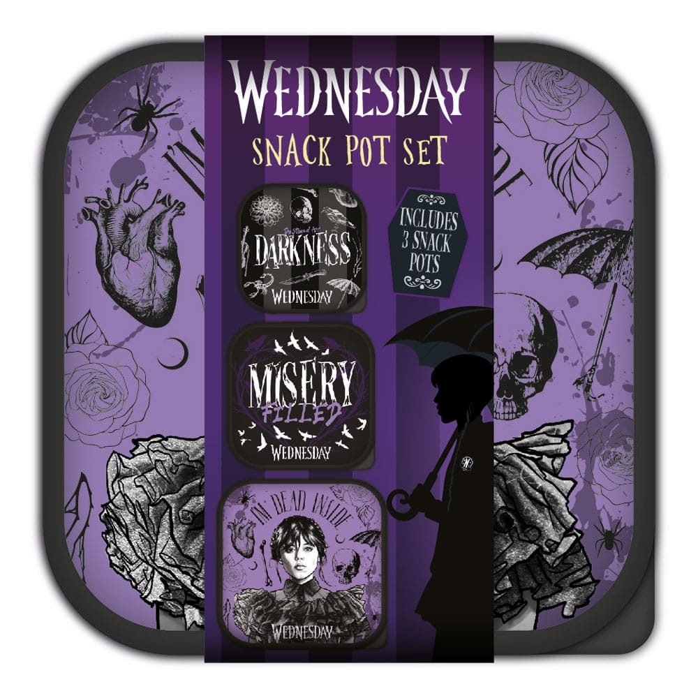 Wednesday Fiambreras 3 in 1 Snack Pots Frikytopia