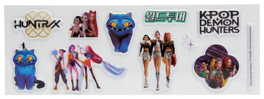 KPop Demon Hunters pack de 10 Set de Escritura Golden