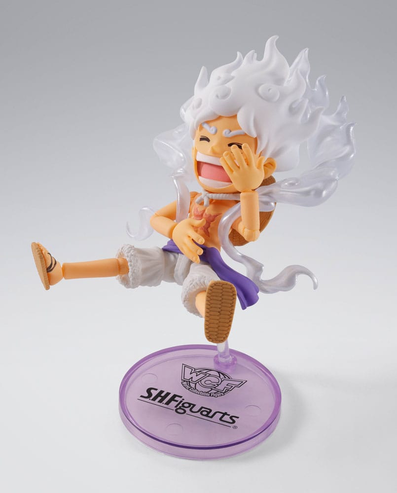 One Piece Figura World Collactable Figures x S.H. Figuarts Monkey D. Luffy Gear 5 8 cm