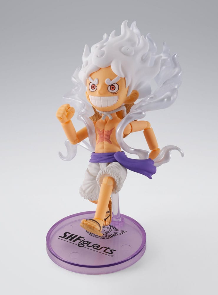 One Piece Figura World Collactable Figures x S.H. Figuarts Monkey D. Luffy Gear 5 8 cm