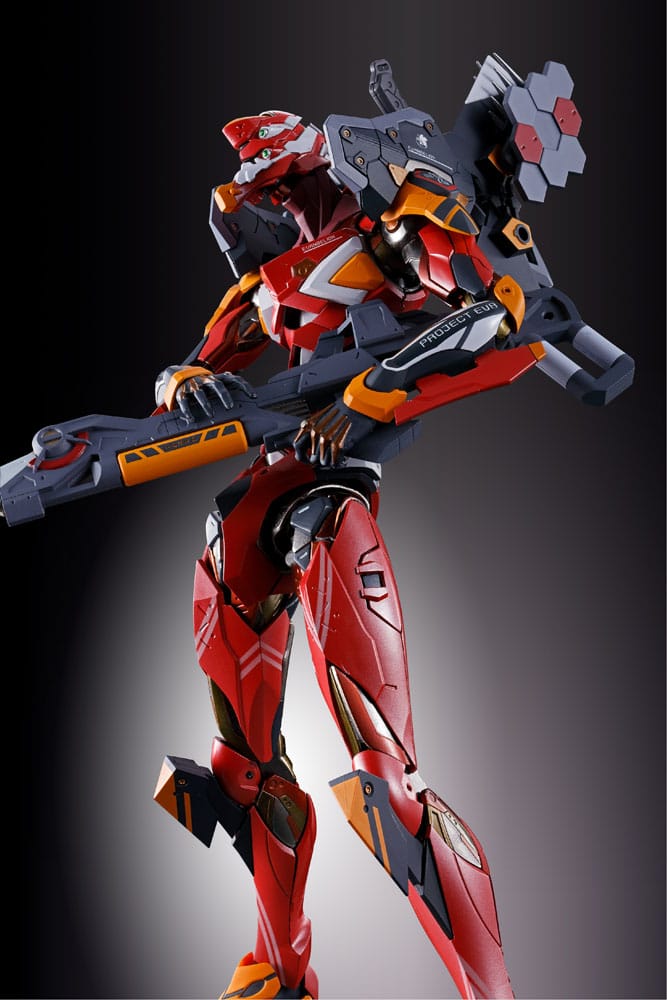 Neon Genesis Evangelion Figura Diecast Metal Build Eva Production Model-02 30th with the Spear of Cassius 22 cm