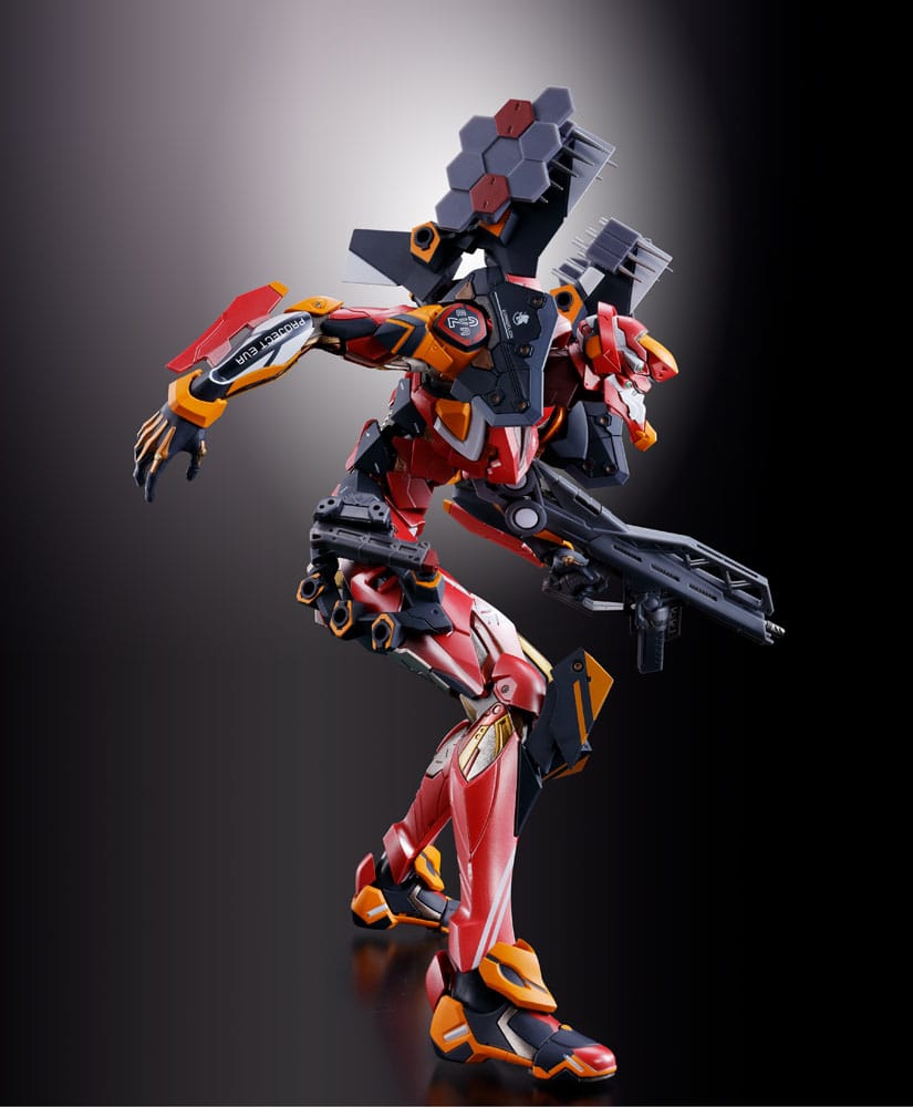 Neon Genesis Evangelion Figura Diecast Metal Build Eva Production Model-02 30th with the Spear of Cassius 22 cm