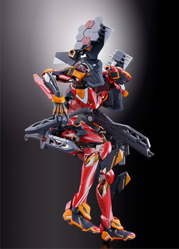 Neon Genesis Evangelion Figura Diecast Metal Build Eva Production Model-02 30th with the Spear of Cassius 22 cm