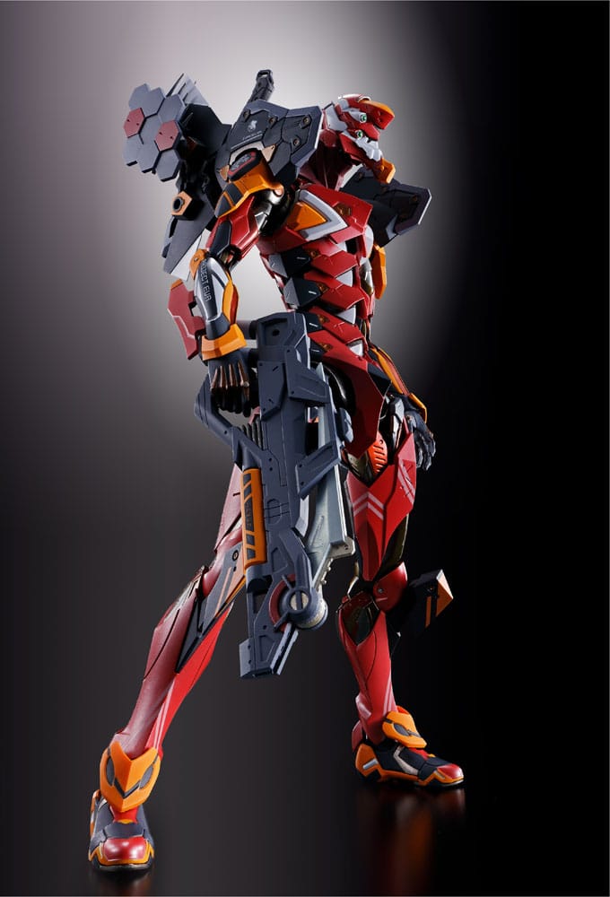 Neon Genesis Evangelion Figura Diecast Metal Build Eva Production Model-02 30th with the Spear of Cassius 22 cm